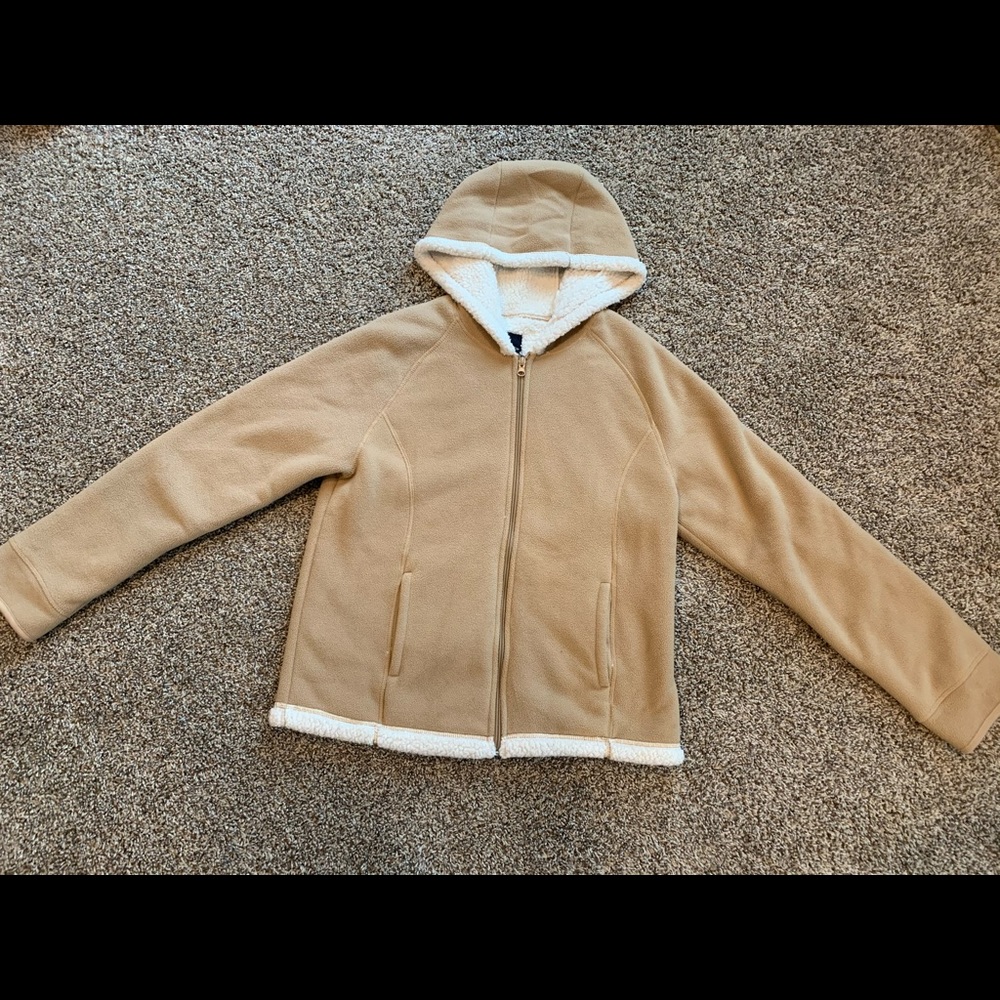 Sherpa lines zip-up jacket